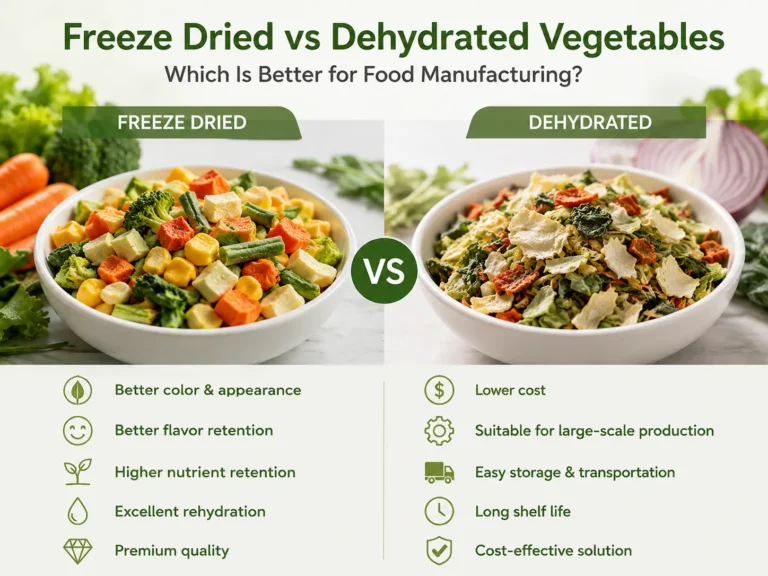 Home freeze dried vs dehydrated vegetables