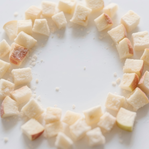 Fuji Apple Slices close-up detail showing texture
