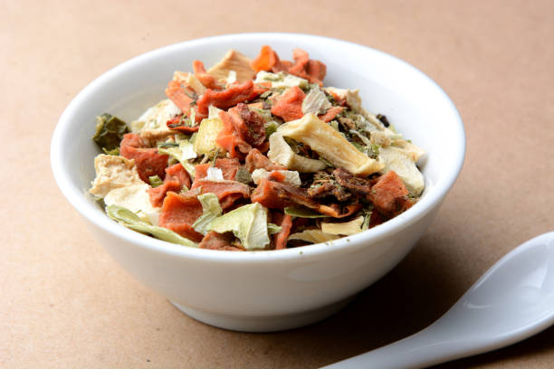 spicy fragrant mixture with mushrooms, vegetables and herbs Vegetable bulk packaging and supply